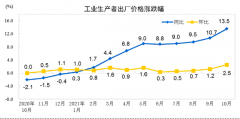 统计局:10月猪肉价格同比下降44.0% 鲜菜价格